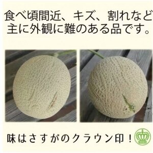 【毎月定期便】【訳あり品】クラウンメロン1玉・5ヵ月毎月お届け全5回【配送不可地域：離島・北海道・沖縄県】【4069587】