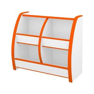 知育家具シリーズ　おもちゃばこ　65cm幅(オレンジ)　OB-65MO_オレンジ おもちゃ インテリア 家具 新生活 子供 整理 引っ越し 国産 送料無料_【1414608】
