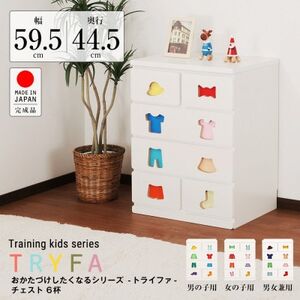 おかたづけしたくなるチェスト(男の子用)　TSC-59HBW_おもちゃ箱 男の子用 子育て 支援 家具 安心 安全 子供 おすすめ 送料無料 贈答 ギフト プレゼント 人気_【1414656】
