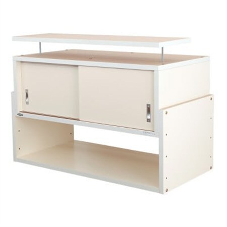 耐震上置き　じしん作くん　幅86cm×奥行44cmタイプ(ホワイト)　86-44W_雑貨・日用品  家具・インテリア _【1416350】