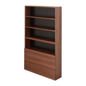 薄型 木製コミックラック(ブラウン) ELC-7919MB_雑貨・日用品  家具・インテリア _【配送不可地域：沖縄県】【1435913】