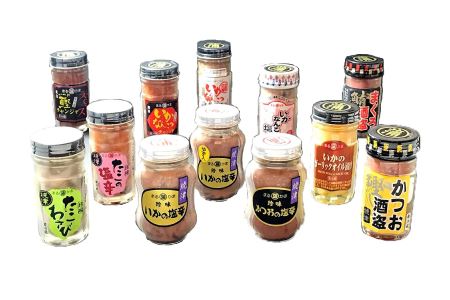 a10-348 12種の焼津の塩辛・珍味詰合せ