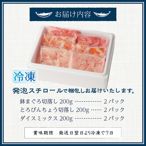 a13-077　静岡県焼津発！まぐろ問屋のカンタン解凍グルメまぐろ食べ比べ3種1.2Kgセット！ SF6