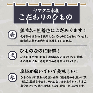 a15-671 【焼津ひもの食堂】焼いてあるひもの4種7枚