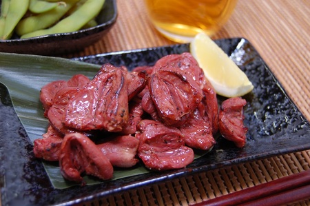 a10-1190　お肉屋さんの 直火焼き 鶏ハツ塩焼 150g×10袋