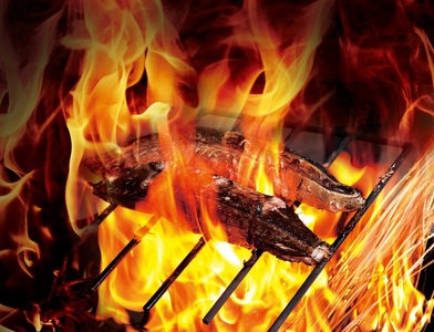 a07-169d　三保の松原の松葉で焼き上げ　わら松葉炙りかつお400ｇ