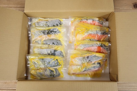 a25-018 サワラ西京漬け 銀鮭西京漬け 食べ比べ 計16切