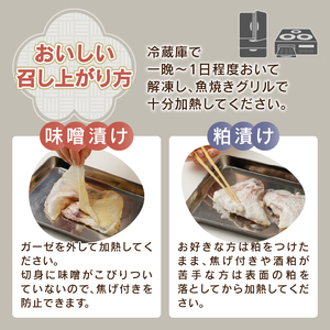 a10-610　焼津ぬかや 真鯛 の かま 味噌漬け ＆ 粕漬け