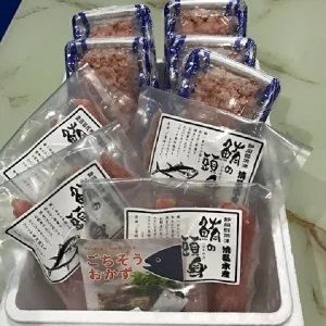 a20-064　焼津・鮪頭肉・たたき身セット　合計約1520g