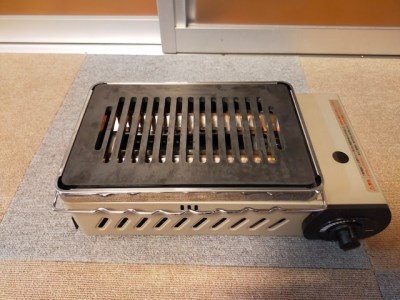 a14-035　アウトドア BBQ イワタニ 炉ばた焼き器用 鉄板