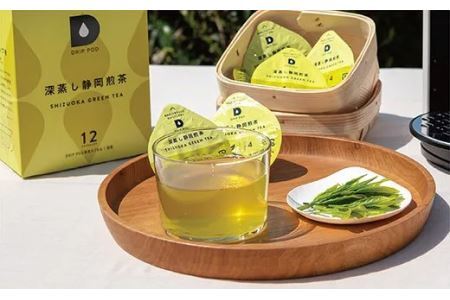 UCC「深蒸し静岡煎茶」4箱48杯分 DRIP POD 煎茶 茶葉 お茶 緑茶 掛川茶 6035