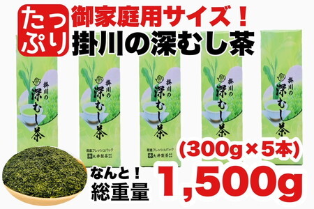 ご家庭用　掛川の深蒸し茶　300ｇ５本 大井製茶　1906