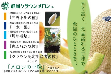 【通年出荷】クラウンメロン(白等級)1.0kg　2玉詰 6181　