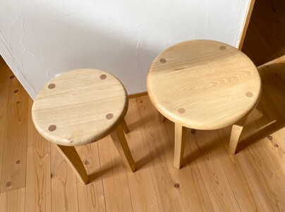 椅子 いす スツール チェア 無垢材【遊木舎】 G36 丸スツール L | 椅子椅子椅子椅子椅子椅子