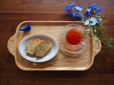 トレー お盆 おしゃれ 木製 トレイ 無垢材 キッチン 雑貨 国産 栗の木 栗材 インテリア 藤枝家具 木工品 日用品 遊木舎 G111 トレイST 静岡県 藤枝市 | トレー トレー トレー トレー