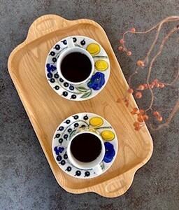 トレー お盆 おしゃれ 木製 トレイ 無垢材 キッチン 雑貨 国産 栗の木 栗材 インテリア 藤枝家具 木工品 日用品 遊木舎 G111 トレイST 静岡県 藤枝市 | トレー トレー トレー トレー