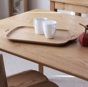 トレー お盆 おしゃれ 木製 トレイ 無垢材 キッチン 雑貨 国産 栗の木 栗材 インテリア 藤枝家具 木工品 日用品 遊木舎 G111 トレイST 静岡県 藤枝市 | トレー トレー トレー トレー