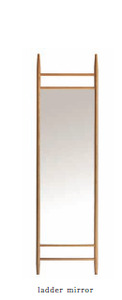 鏡 ミラー 全身 姿見 無垢材 家具 栗の木 インテリア 藤枝家具 遊木舎