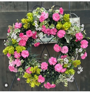 【年4回定期便】 花 ハンギング リース 花苗 植物 ガーデニング おまかせ 寄植え 季節 花 プレゼント インテリア フラワー 定期便 頒布会 | 花花花花