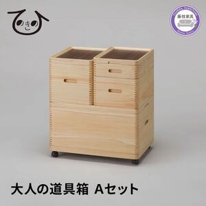 収納 ボックス 大人の道具箱 Aセット 木製 インテリア 家具 ケース