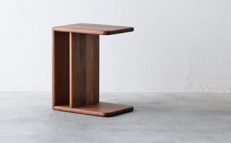 サイドテーブル tome maru ウォールナット材 サイドテーブル