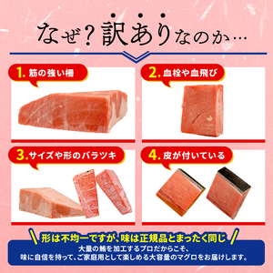 本マグロ大トロ 訳あり 約600g 【まぐろ】ge017