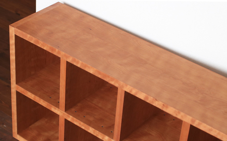 オープンラック 木製 ブラックチェリー材 棚 棚 CBS-189-BC