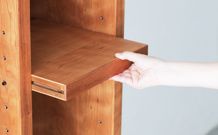 オープンラック 木製 ブラックチェリー材 棚 棚 CBS-189-BC