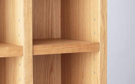 オープンラック 木製 オーク材 幅76 奥行38 高さ148 収納棚 収納棚