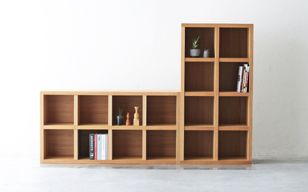 オープンラック 木製 オーク材 幅76 奥行38 高さ148 収納棚 収納棚