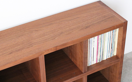 オープンラック 木製 ウォールナット材 幅76 奥行38 高さ148 CBS-189-WN