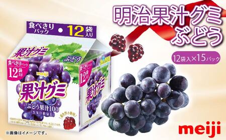 明治 果汁グミ スマートパック ぶどう 163ｇ× 15個 | グミ