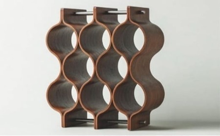 ワイン ラック 木製 ウォールナット インテリア 収納 ボトル スタンド シャンパン ホルダー ストレージ ギャラリー SAITOWOOD 藤枝家具 日用品 家具 雑貨 木材 木工 インテリア サイトーウッド 静岡県 藤枝市  |    