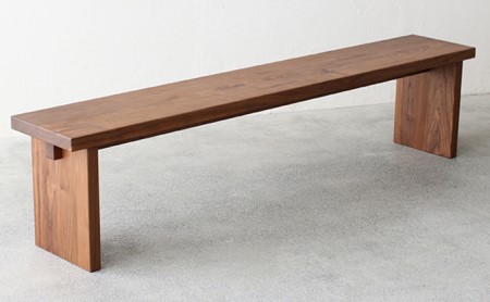 ベンチ 木材 無垢 ウォールナット ベンチ