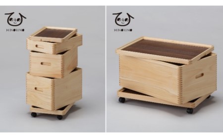 収納 ボックス おしゃれ ひのき 木製 道具箱 大人用 ヒノキ 木材