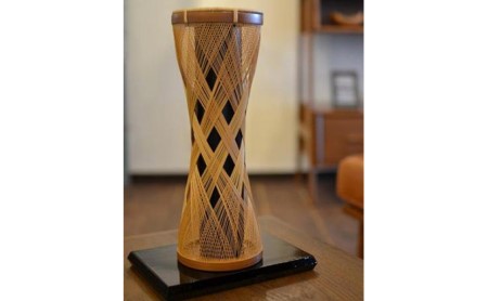 花瓶 花筒 幅 12cm 奥行 12cm 高さ 32.5cm 工芸品 竹細工 伝統工芸
