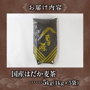 麦茶 のどごしさやか「はだか麦茶」 1kg 入れ 5袋