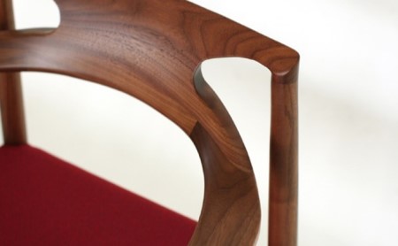 ダイニングチェア ラディウス ウォールナット材 ダイニングチェア