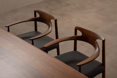 ダイニングテーブル RADIUS 幅180cm ウォールナット材ダイニングテーブル