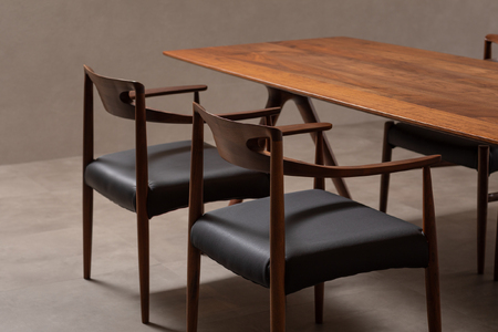 ダイニングテーブル RADIUS 幅180cm ウォールナット材ダイニングテーブル