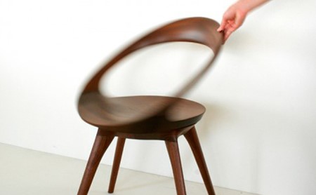 起立木工　ANELLO（アネロ）椅子 木製 おしゃれ モダン ブラック 黒 ウォールナット お洒落 リビング ダイニング 