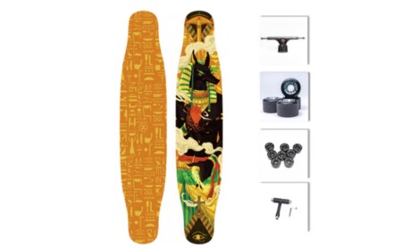 ロングスケートボード コンプリートデッキ アヌビス |