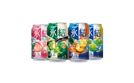 キリン氷結4種飲み比べセット(もも・シャルドネ・パイナップル・ウメ)350ml×24本(各6本)