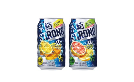 キリン氷結ストロング飲み比べセット(レモン・グレープフルーツ)350ml×24本(各12本)