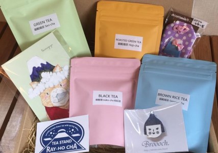 富士山ふもとのキレイ茶ギフト（ご当地ティーバッグとハンドメイド雑貨）