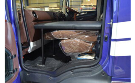 日野 17レンジャー　フラットキット　助手席用（2種） 車 部品 車両 ワイドボディ 標準ボディ ブラックレザー マットブラック  ワイドボディ