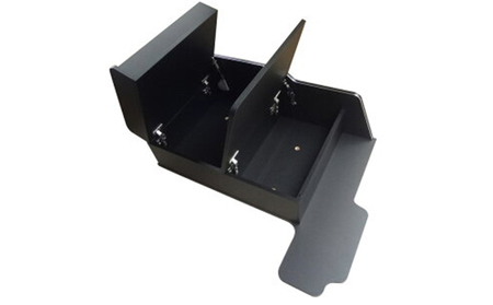 日野　17レンジャー　センターコンソール（2種各4色） 車 部品 車両 大容量収納 ダークウッド ピアノブラック ブラックレザー ブラウンストーン  標準ボディ/ピアノブラック