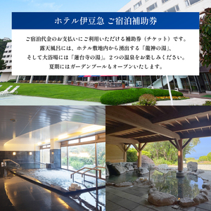 下田温泉　ホテル伊豆急　ご宿泊補助券15,000円 [旅行 チケット]