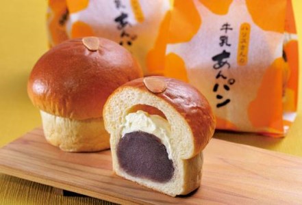 【平井製菓】下田あんぱん食べ比べCセット　[パン あんぱん こし餡 スイーツ おやつ 食べ比べ 大人気 牛乳あんぱん ギフト フレッシュ バター あんこ 栗 ラムレーズン 5種 6個 詰め合わせ 個包装 平井製菓 ハリスさんの牛乳あんぱん Cセット 常温 冷蔵 伊豆 下田]