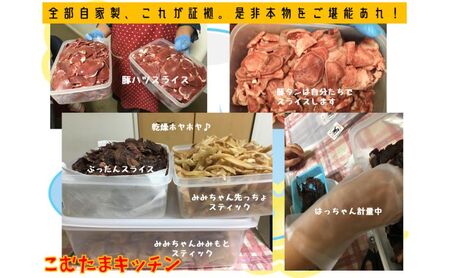 にくざんまい 小中型犬・猫 ペットフード （豚耳 30g 1袋・鶏レバー 30g 1袋・豚ハツ 25g 1袋・鶏ささみ 25g 1袋・鹿赤身 25g 1袋）冷蔵 ペット用おやつ ペット用品 おやつ 犬用 猫用 
